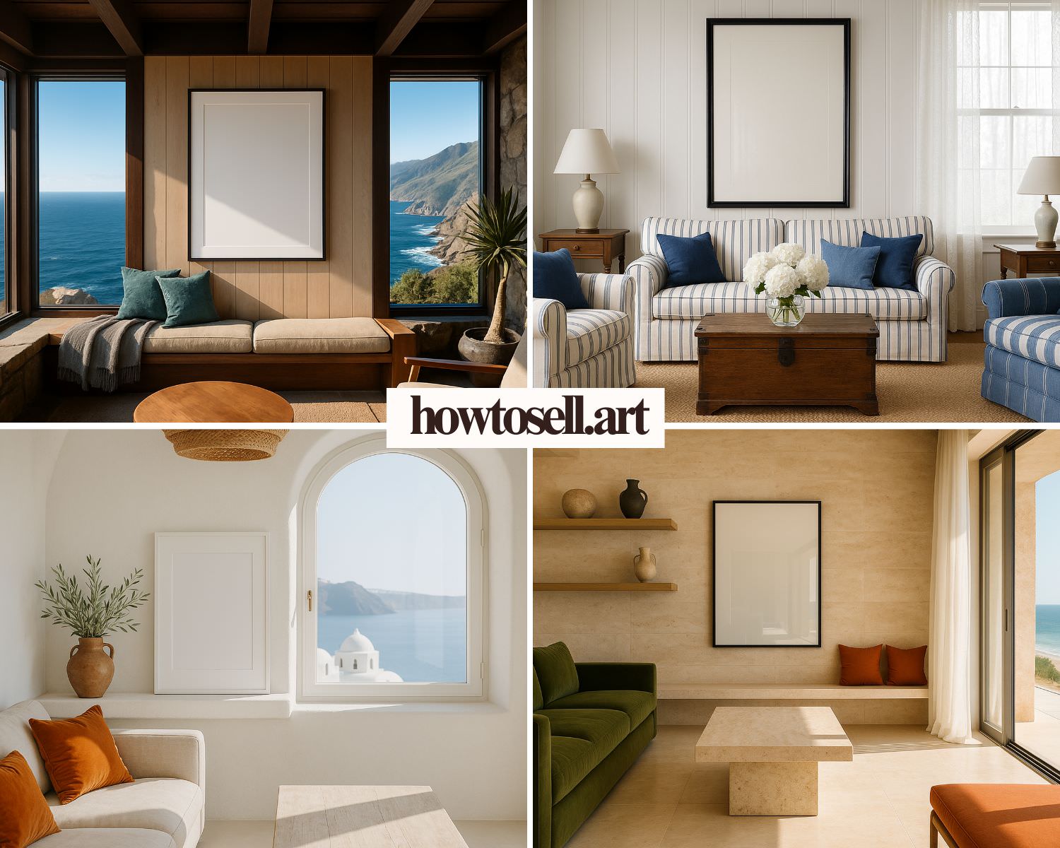 Wall Art Frame Mockups – Living Room V6