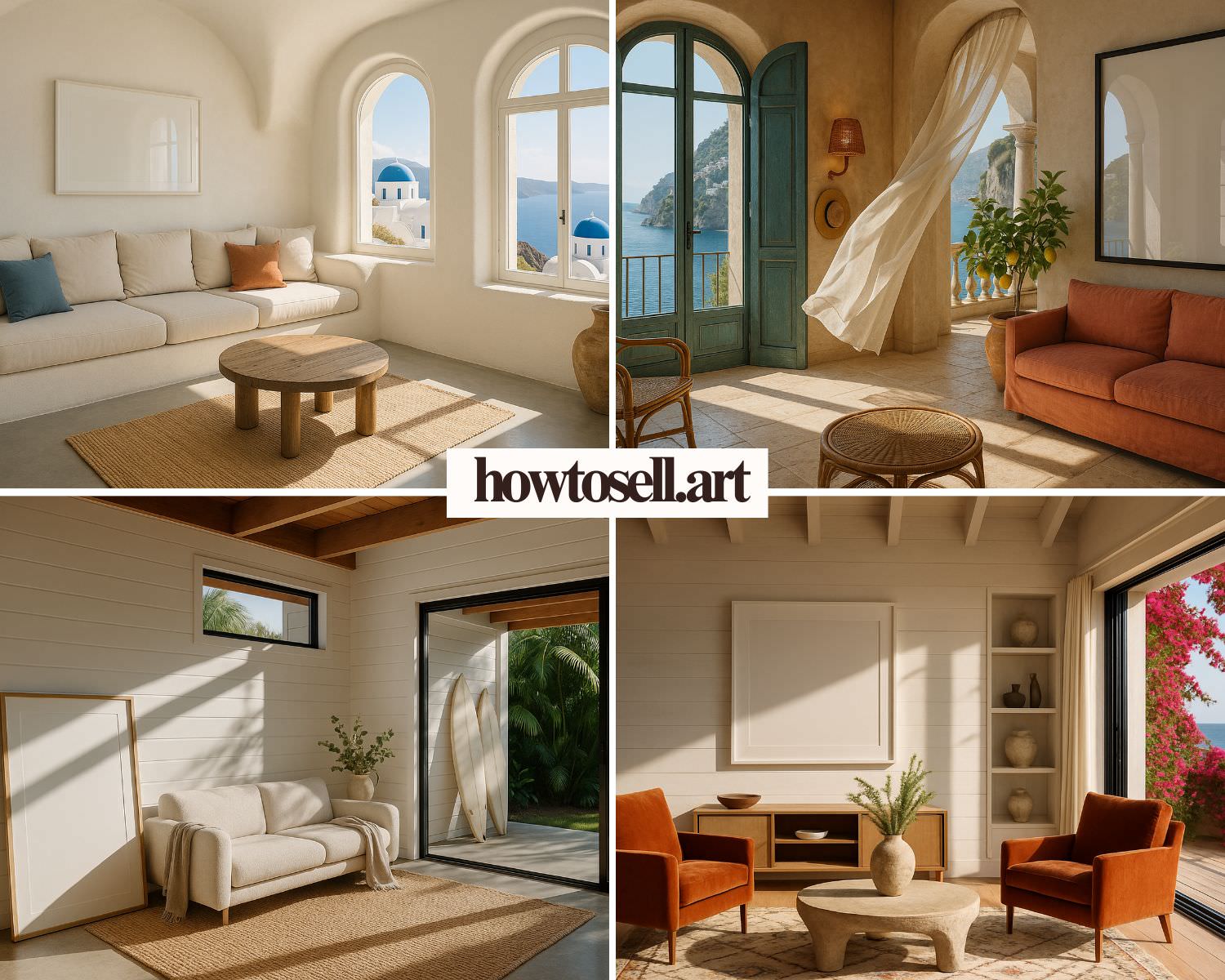 Wall Art Frame Mockups – Living Room V6