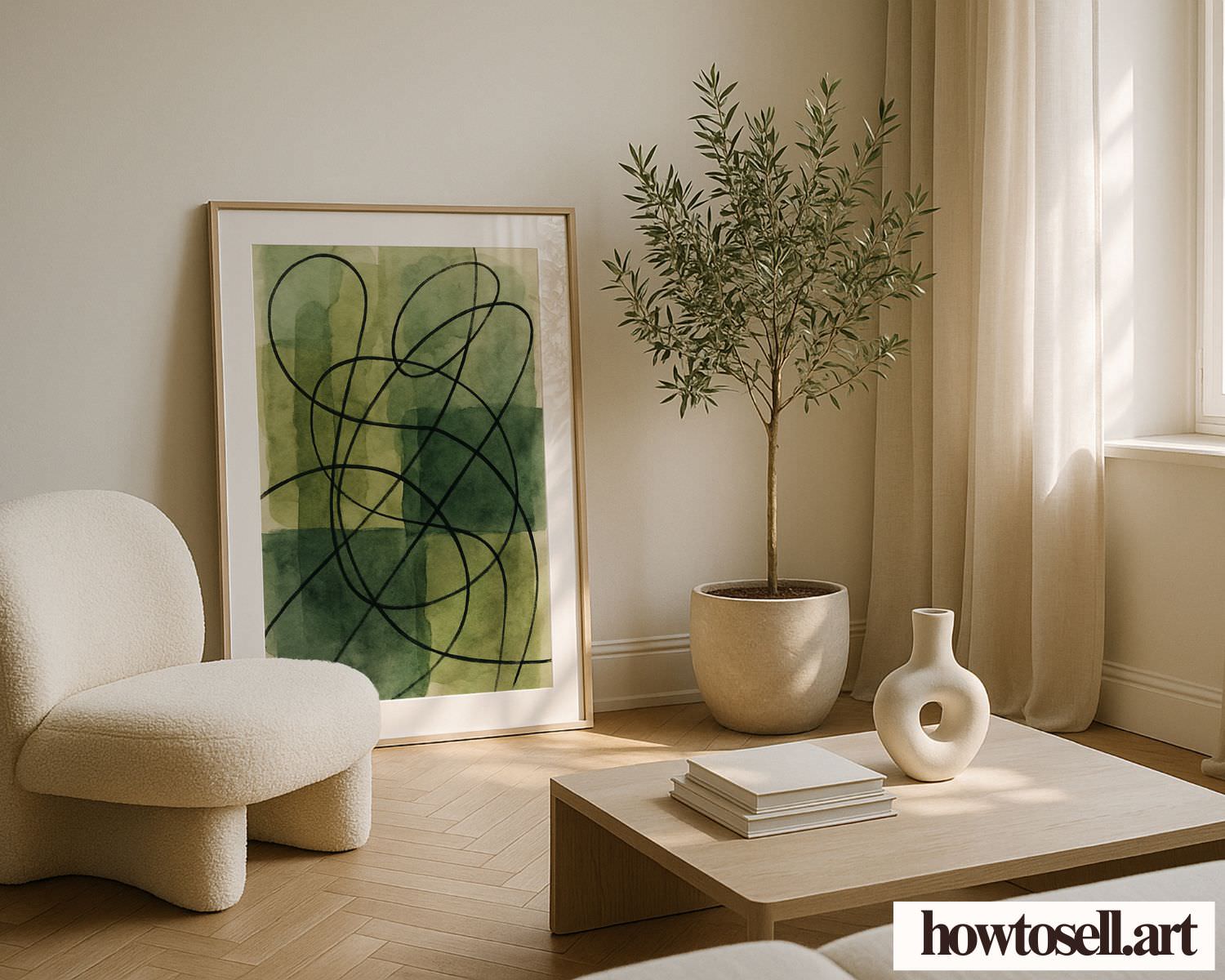 Wall Art Frame Mockups – Living Room V5