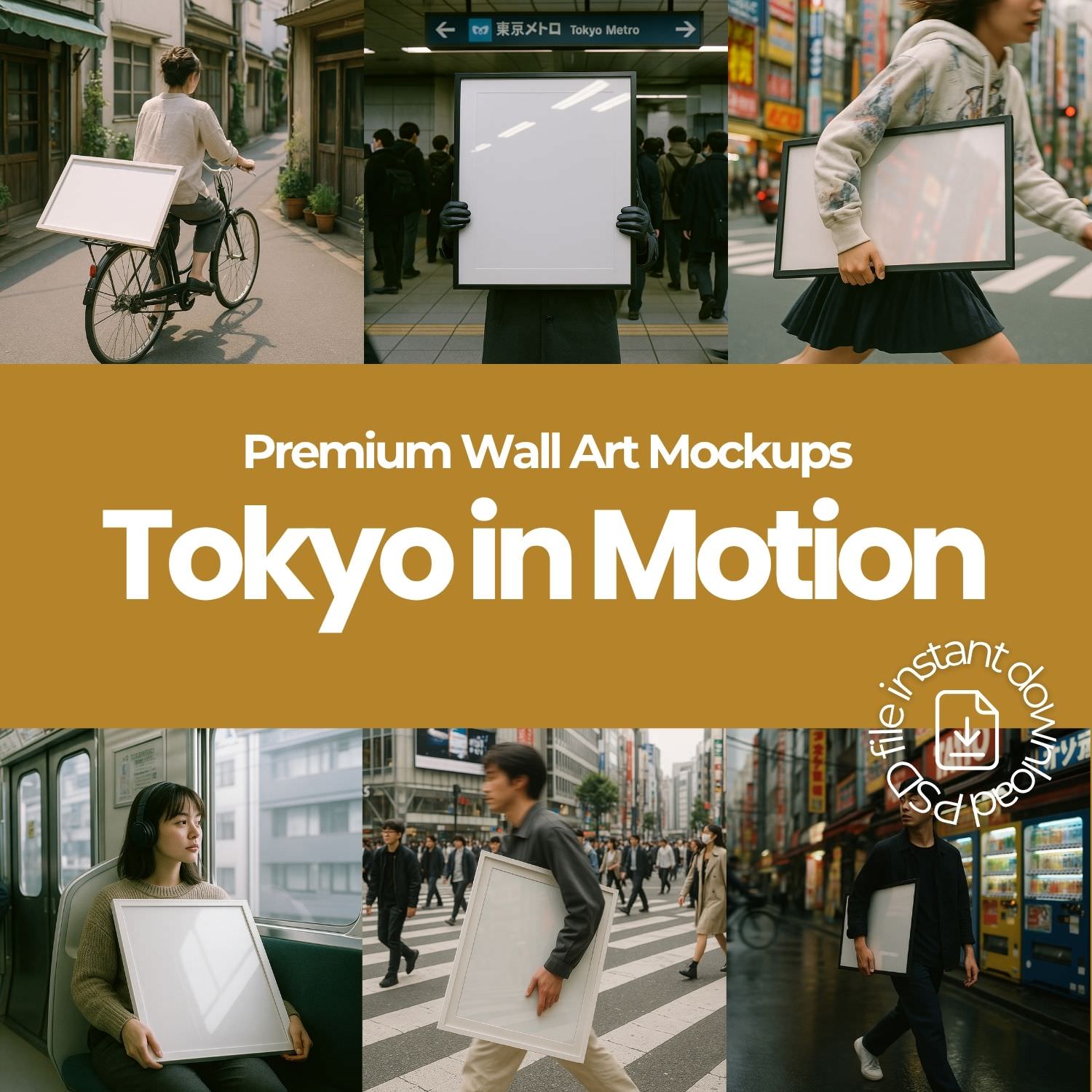 Wall Art Frame Mockups – Tokyo