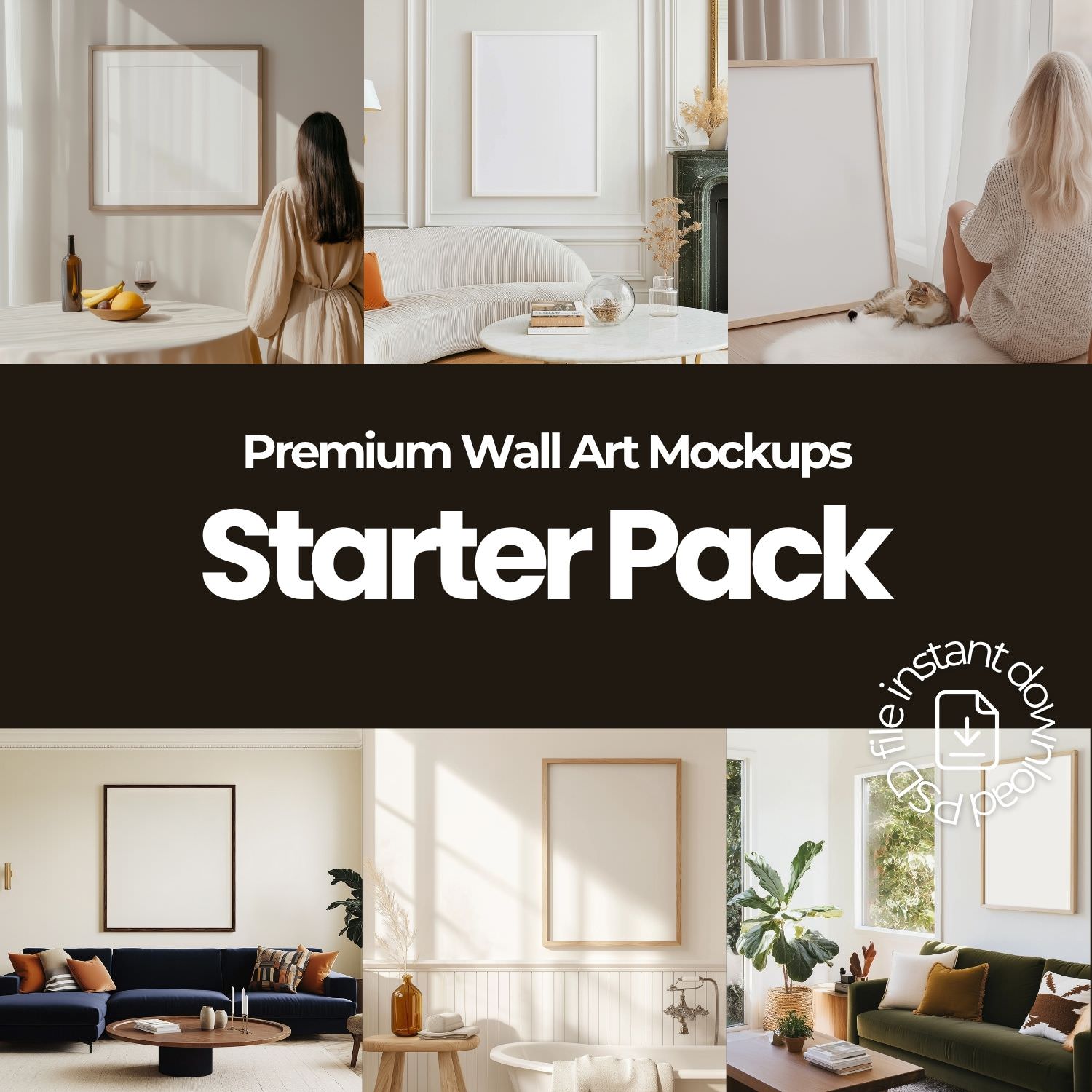 Wall Art Frame Mockups – Starter Pack