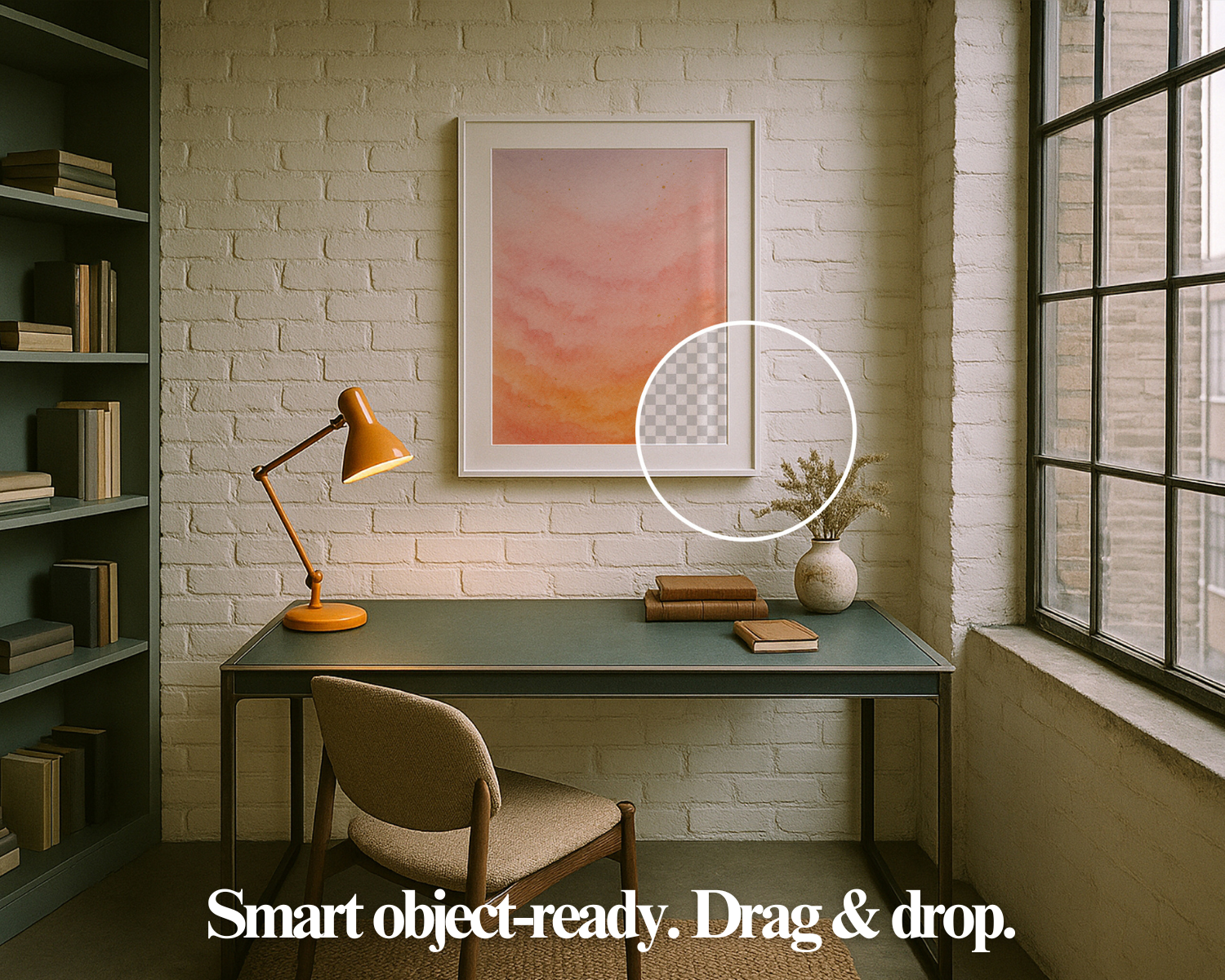 Wall Art Frame Mockups – Study & Office V2
