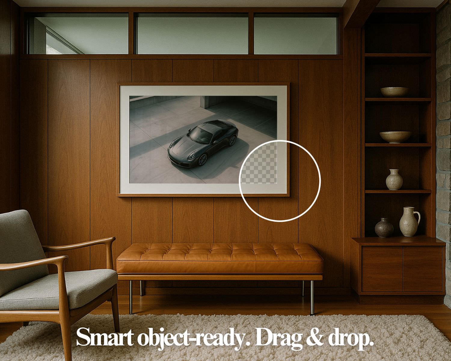 Wall Art Frame Mockups – Living Room V2