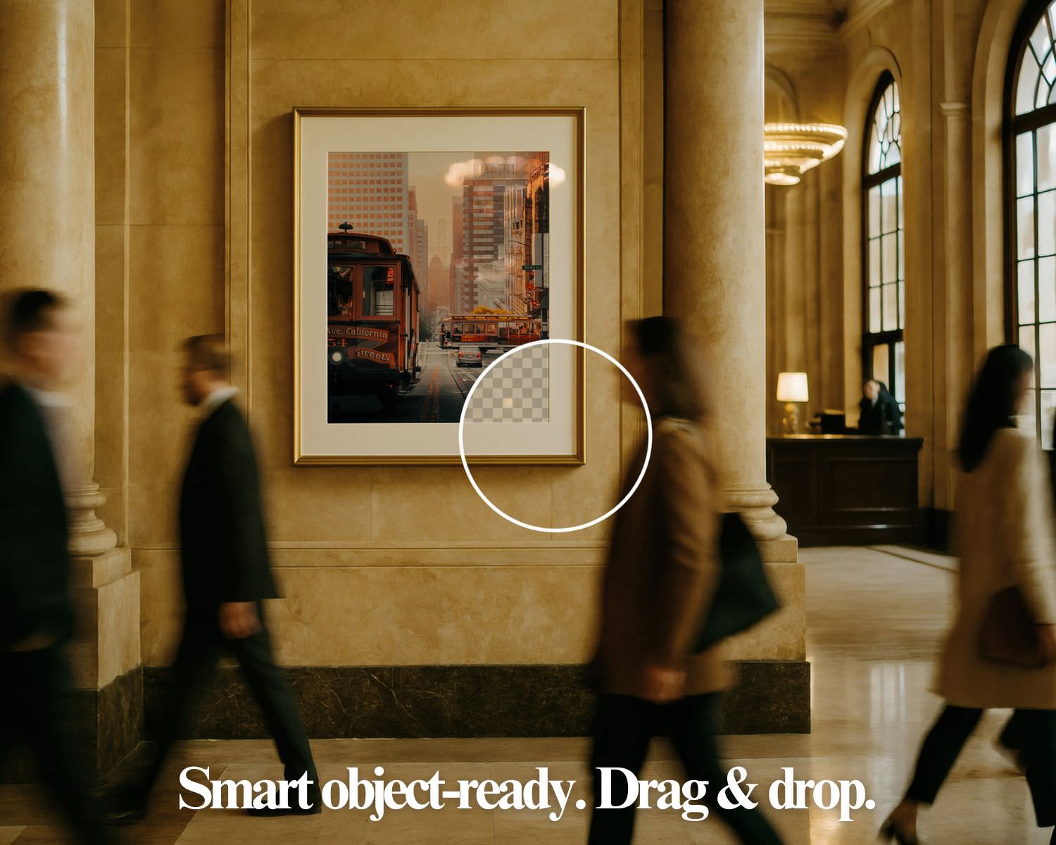 Wall Art Frame Mockups – Hotel Lobby
