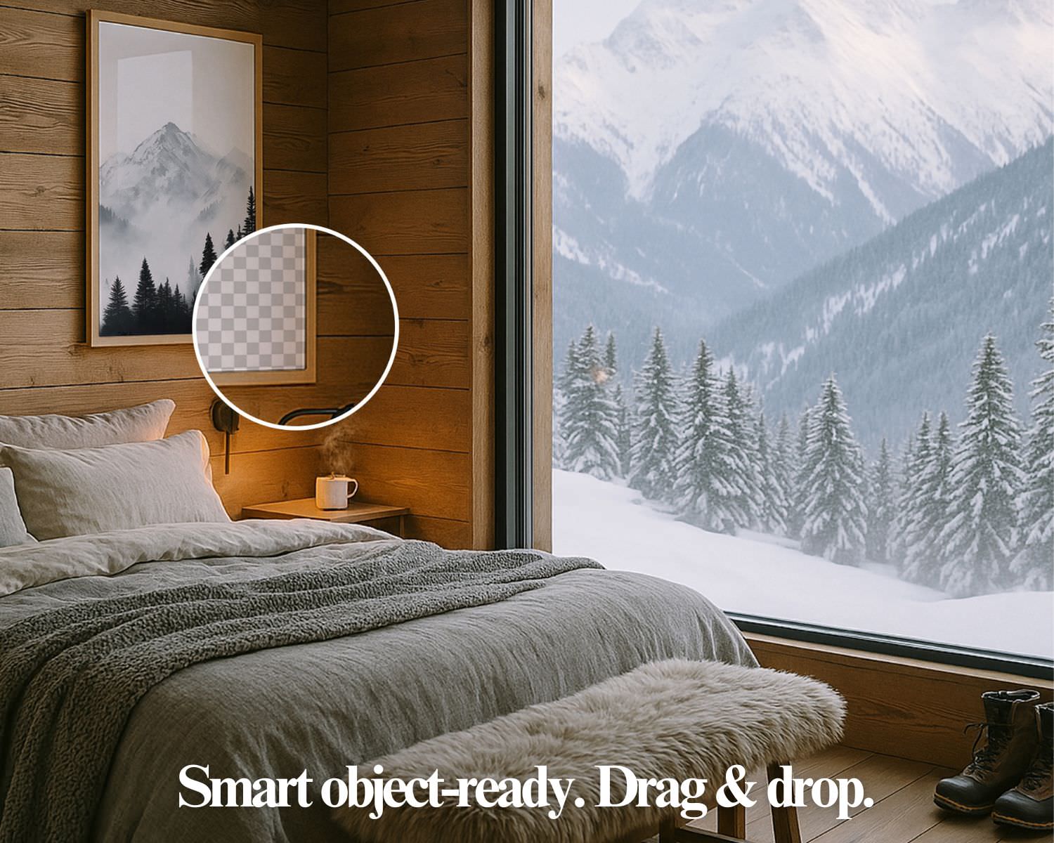 Wall Art Frame Mockups – Bedroom