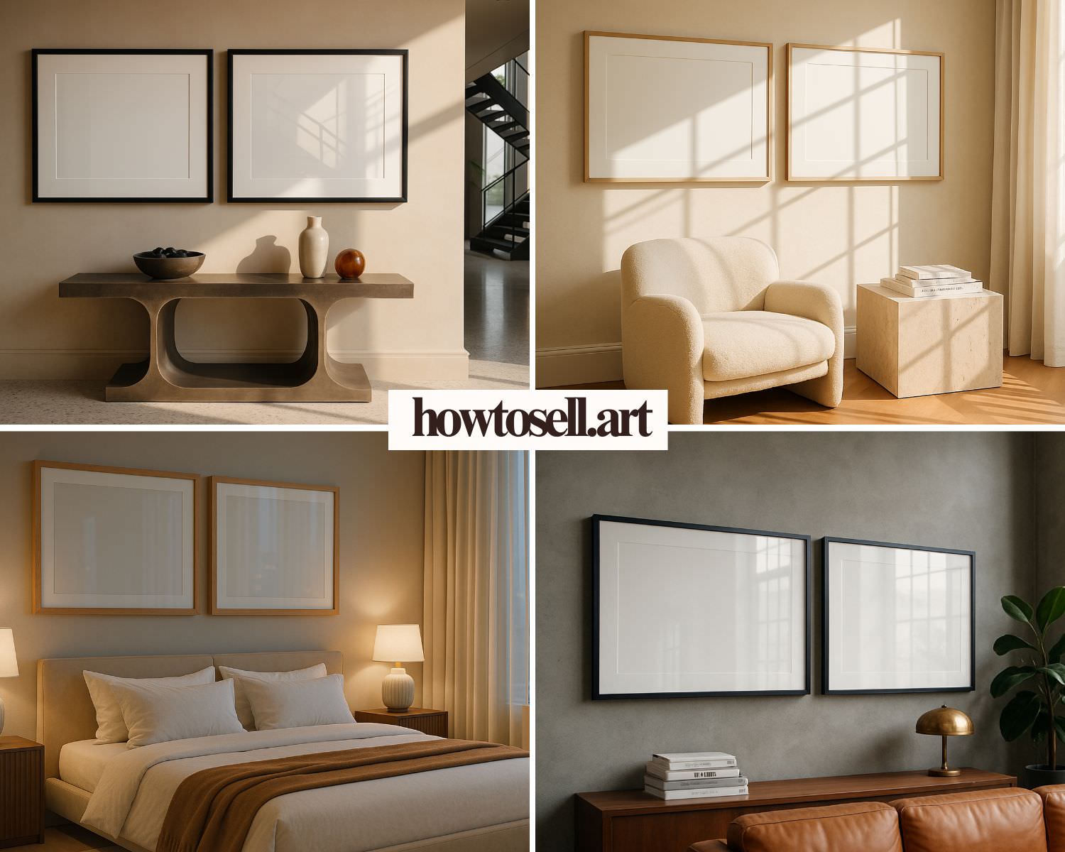 Wall Art Frame Mockups – Set of Two V3