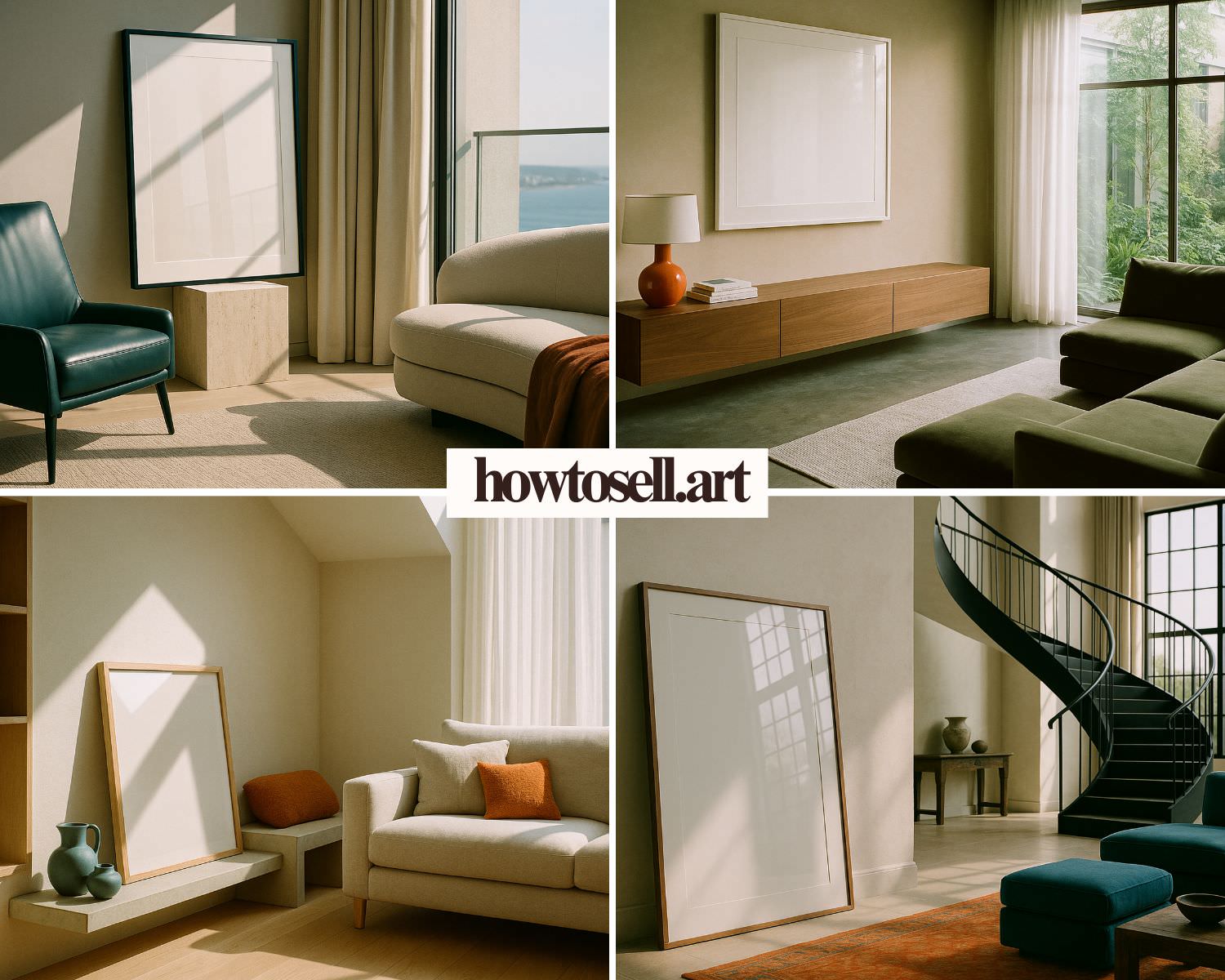 Wall Art Frame Mockups – Living Room V3