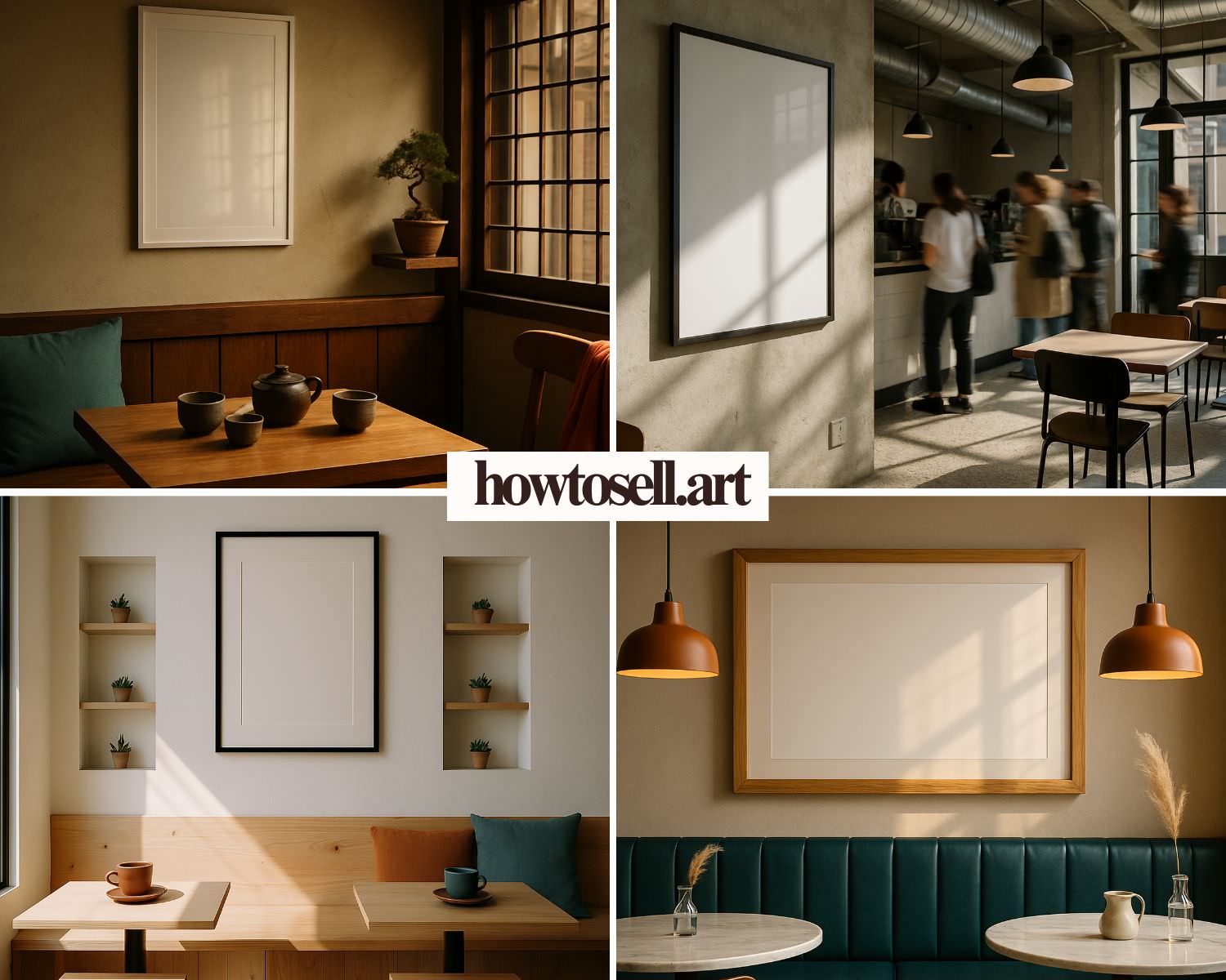 Wall Art Frame Mockups – Cafe V2