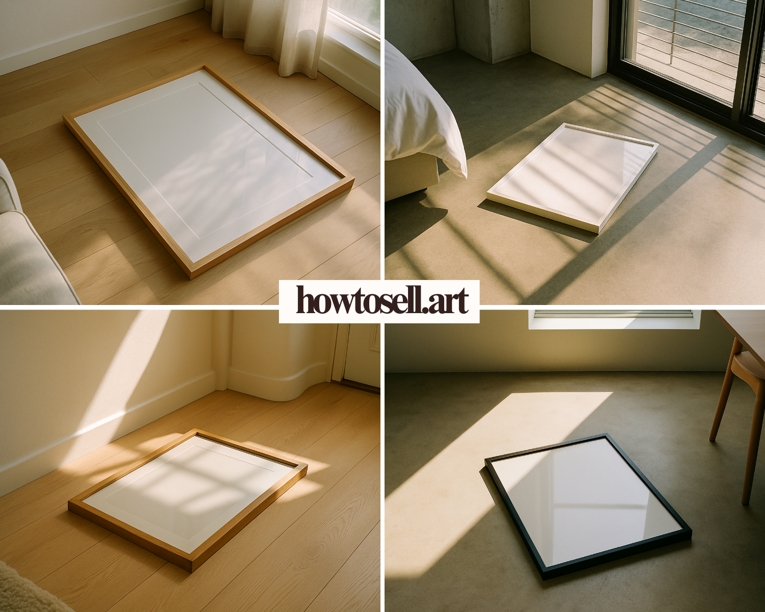 Wall Art Frame Mockups – On The Floor