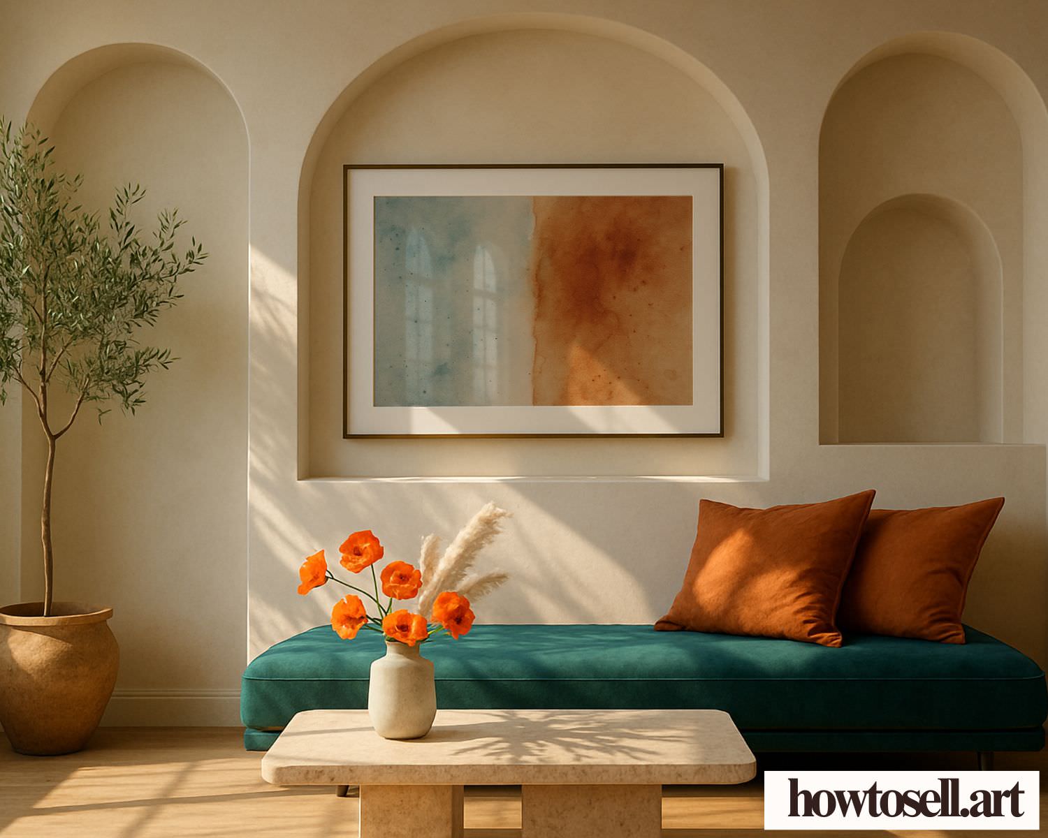 Wall Art Frame Mockups – Living Room V5