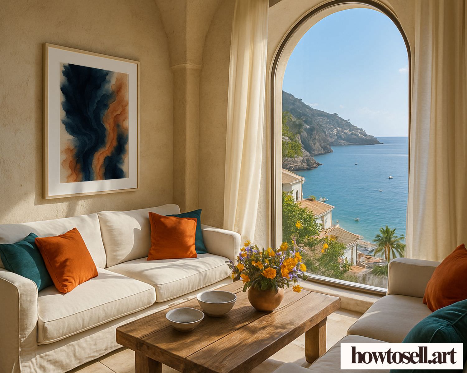 Wall Art Frame Mockups – Living Room V6