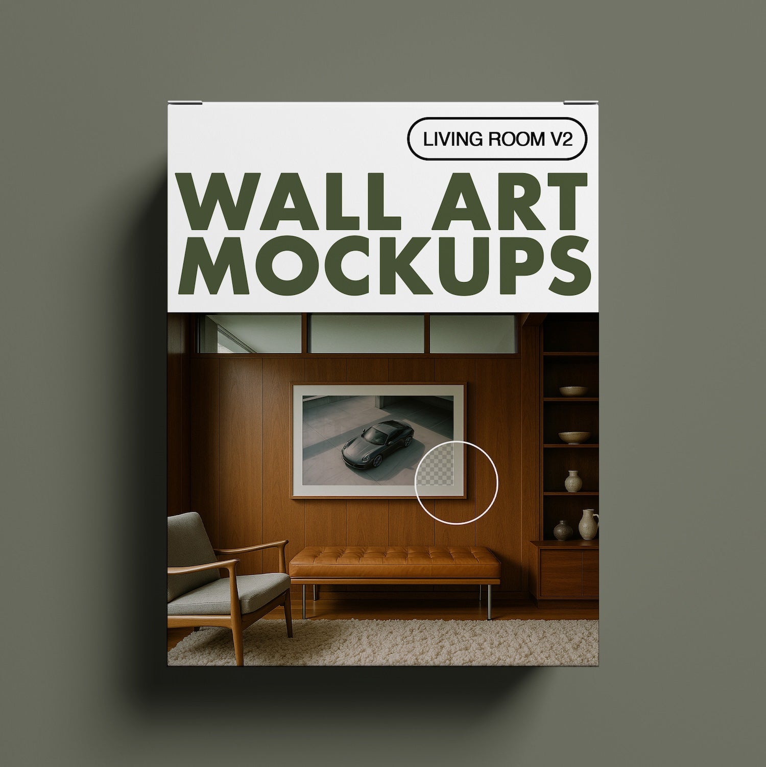 Wall Art Frame Mockups – Living Room V2