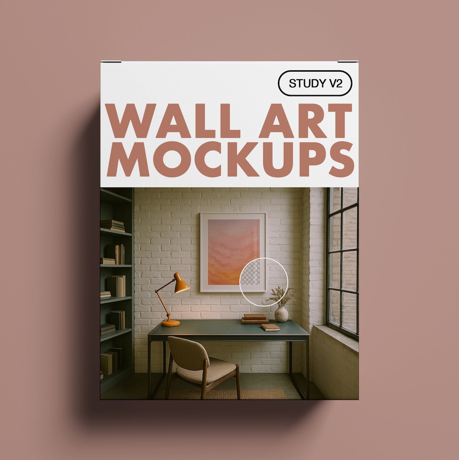 Wall Art Frame Mockups – Study & Office V2