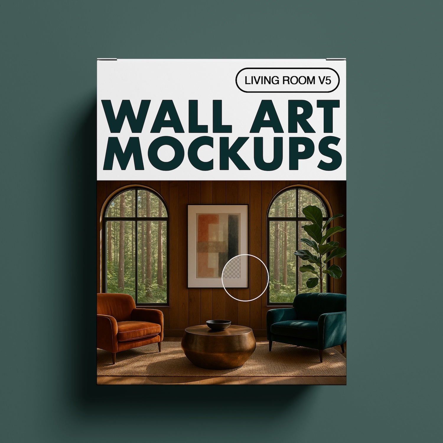 Wall Art Frame Mockups – Living Room V5