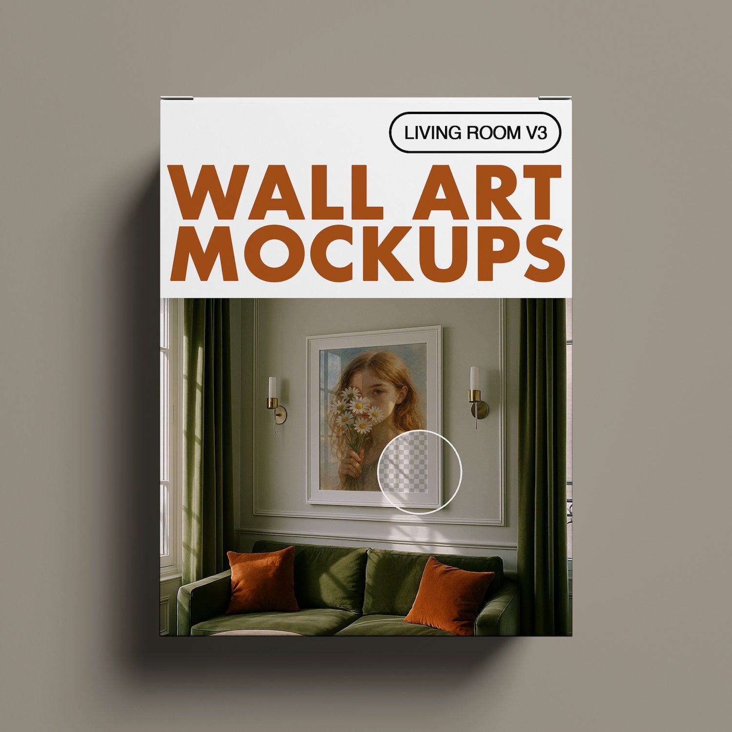 Wall Art Frame Mockups – Living Room V3